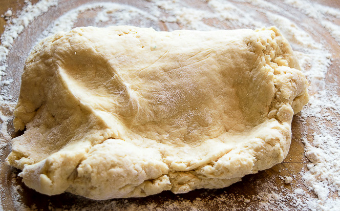 Turn out on well-floured board and knead 5 or 6 times.